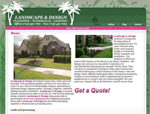 Tablet Screenshot of landscapeanddesign.com